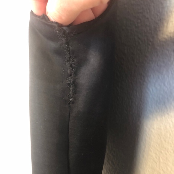 Ted Baker Black Lenci Midi Peplum Dress - Size 0 - Picture 11 of 14